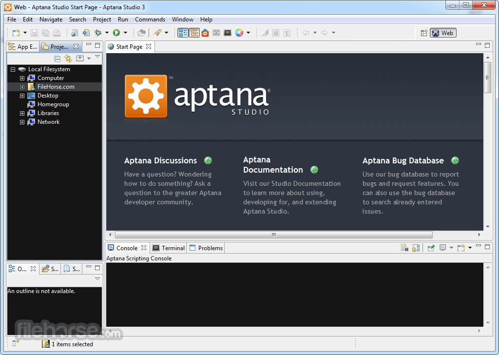 aptana studio for mac
